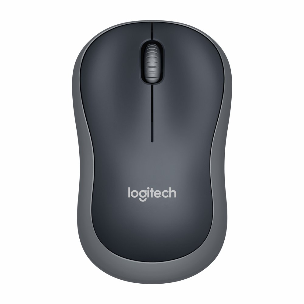 Logitech M185 | Ambidextrous Muis | RF-Draadloos | 4000 DPI | Swift Grey