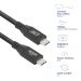 ACT USB 3.0 10Gbps 60W USB Type-C kabel, 1 meter