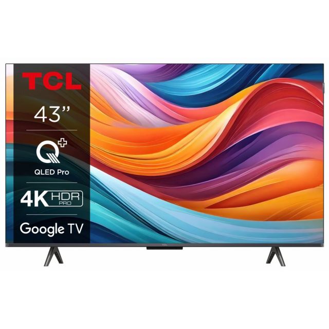 TCL T7B 43T7B | 43" Ultra HD 4K QLED Smart TV | Dolby Vision | Google TV | HDMI 2.1 | 60Hz