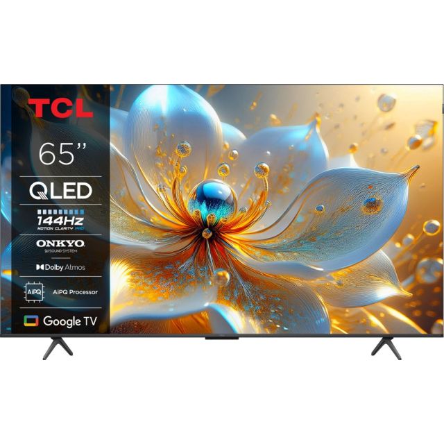 TCL 65T8C | 65" 4K Ultra HD QLED Smart TV | 120Hz | Google TV + Wifi | Dolby Vision | HDMI 2.1 (2025)