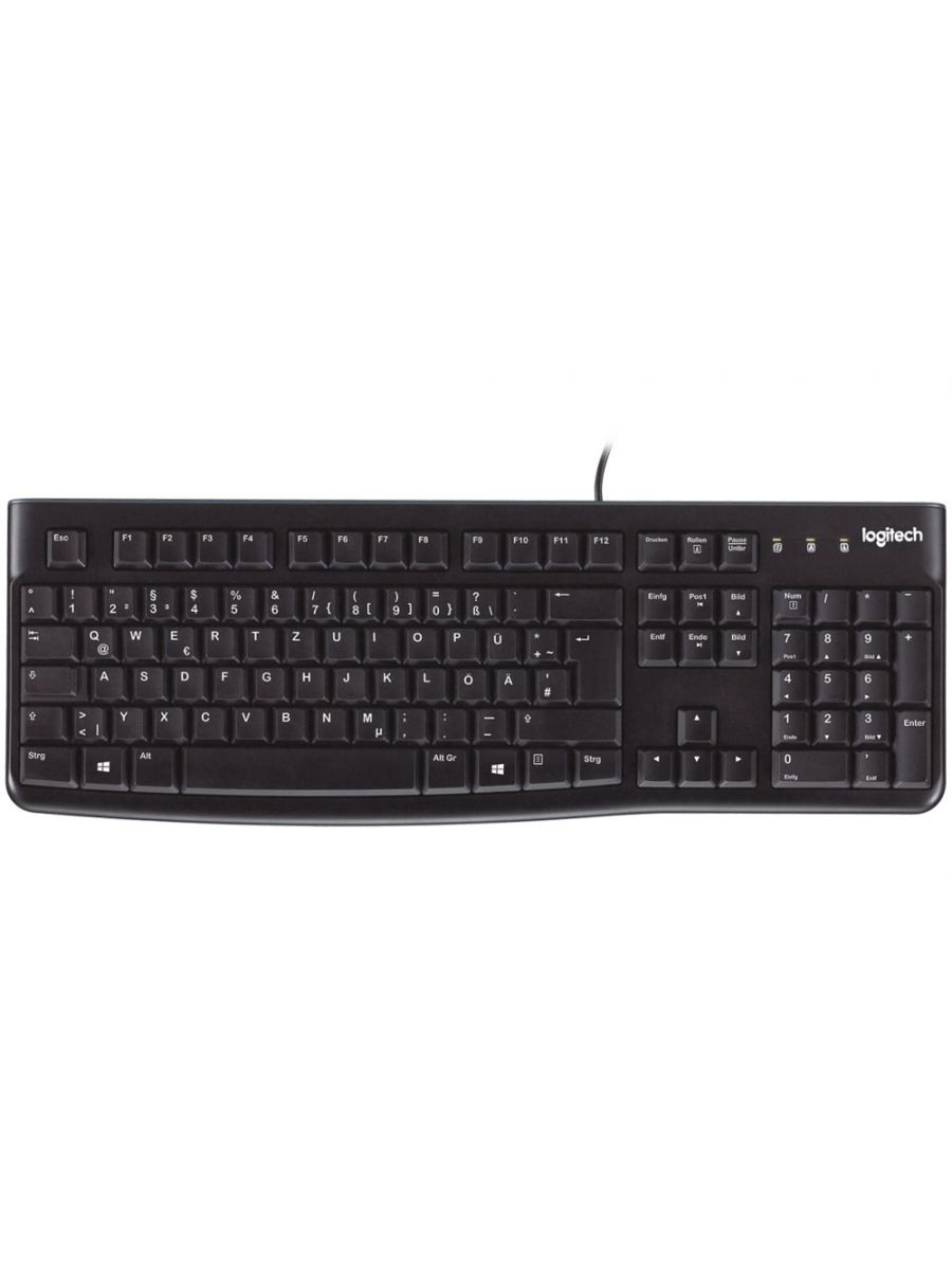 toezicht houden op Tegenslag opslag Logitech K120 Corded Keyboard toetsenbord USB QWERTZ Duits Zwart