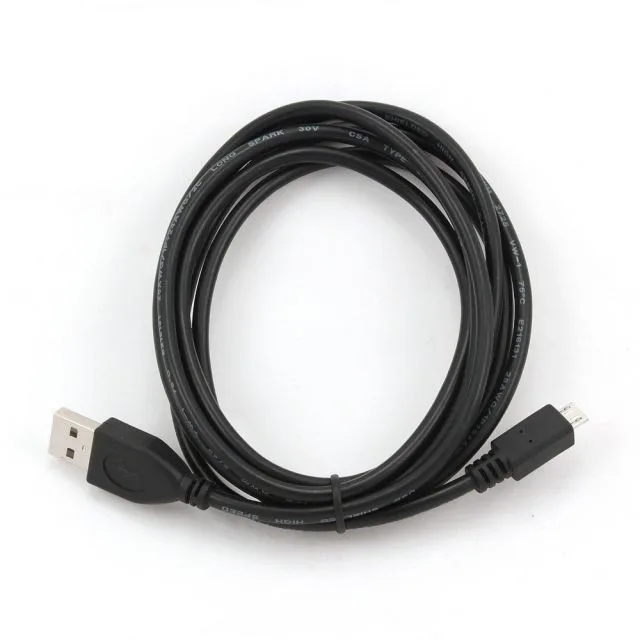Gembird CCP-MUSB2-AMBM-1M | USB 2.0 | USB-A naar Micro-USB-B | 1m | Zwart
