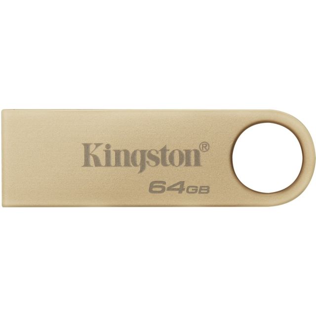 Kingston DataTraveler SE9 G3 | 64GB USB Stick | USB 3.2 Gen 1 | 220 MB/s | Goud