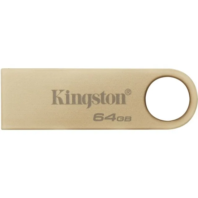 Kingston DataTraveler SE9 G3 | 64GB USB Stick | USB 3.2 Gen 1 | 220 MB/s | Goud