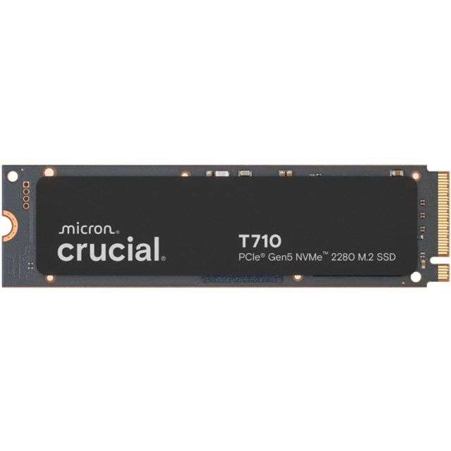 Crucial T710 | 2 TB NVMe SSD | M.2 | Gen5 | 14.500 MB/s Lezen | 12.700 MB/s Schrijven