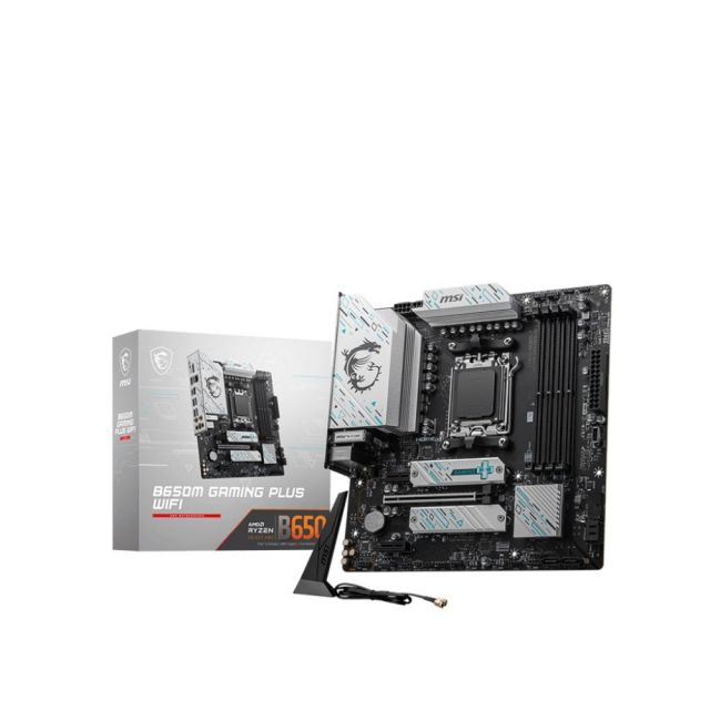 MSI B650M GAMING PLUS WIFI | Socket AM5 | AMD B650 | 4xDDR5 | Micro-ATX | Moederbord