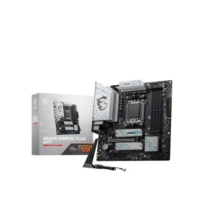 MSI B650M GAMING PLUS WIFI | Socket AM5 | AMD B650 | 4xDDR5 | Micro-ATX | Moederbord