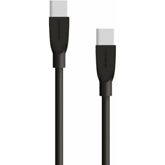 Mobiparts USB C naar USB C Kabel | 3A 60W | 2 Meter | Zwart