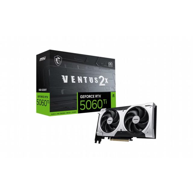 MSI GeForce RTX 5060 Ti VENTUS 2X OC PLUS | 8GB GDDR7 | DLSS 4 | Videokaart | Nvidia GPU