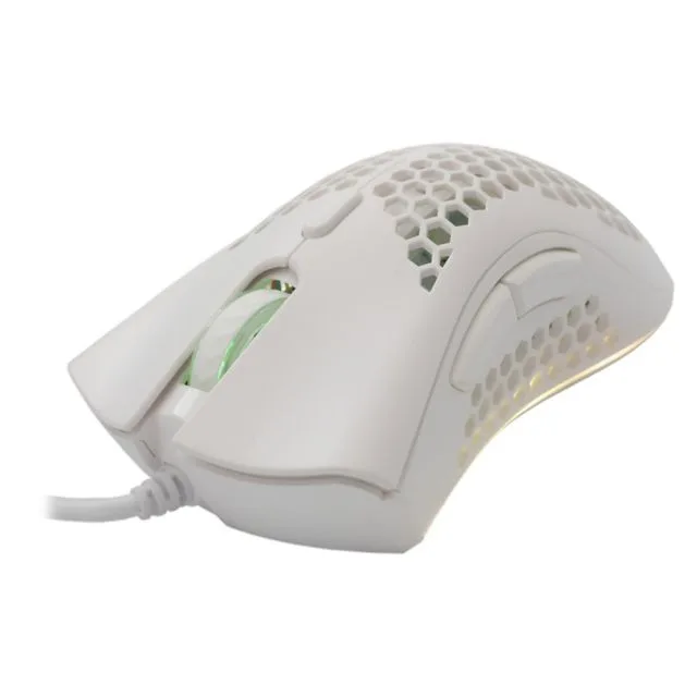 Baracuda CORAL RGB | Bedrade Gaming Muis | USB-A | 12800 DPI | Wit