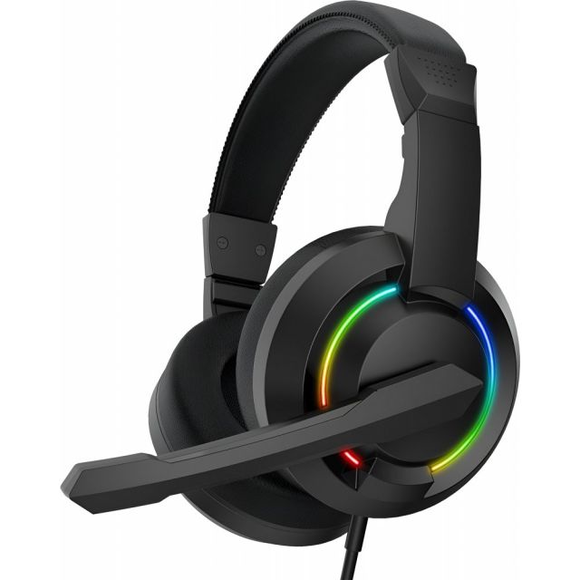 Baracuda HYDRA RGB Rainbow | Gaming Headset 3,5mm & USB | Zwart