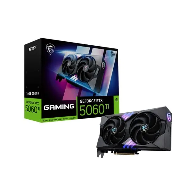 MSI GeForce RTX 5060 Ti GAMING OC | 16GB GDDR7 | DLSS 4 | Videokaart | Nvidia GPU