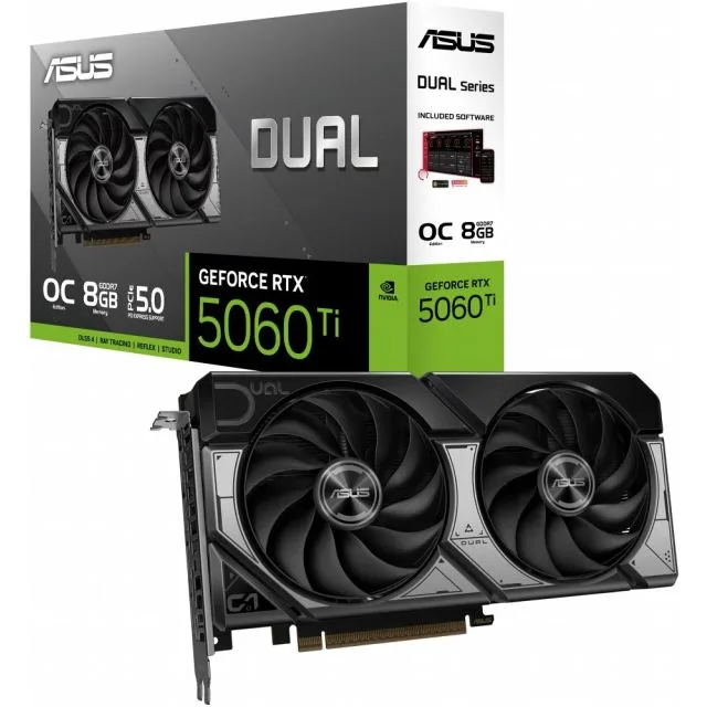 ASUS Dual GeForce RTX 5060 Ti | 8GB GDDR7 | DLSS 4 | Videokaart | Nvidia GPU