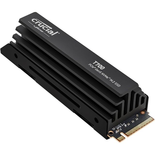 Crucial T700 | 1 TB NVMe SSD | M.2 Gen 5 | tot 11.700 MB/s Lezen | tot 9.500 MB/s Schrijven | Heatsink
