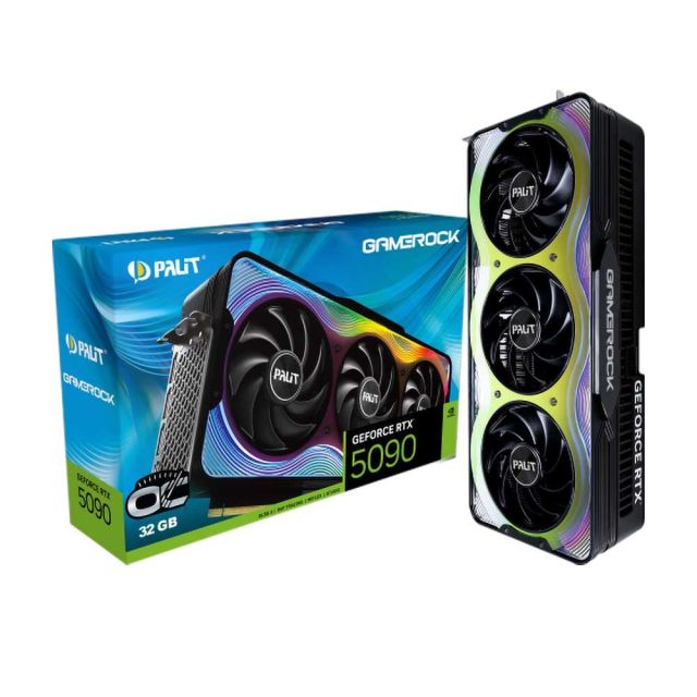 Palit GeForce RTX 5090 GameRock OC | 32 GB GDDR7 VRAM | 4K Gaming & AI | Videokaart | GPU | Nvidia