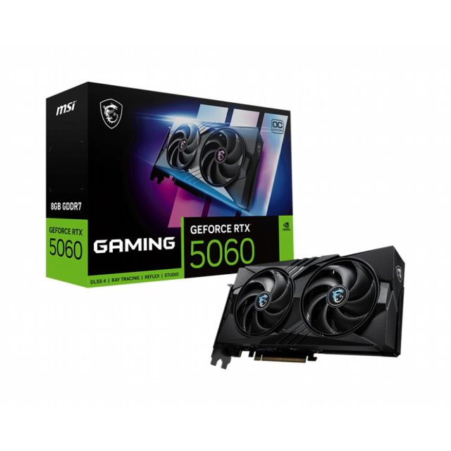 MSI GeForce RTX 5060 GAMING OC | 8GB GDDR7 | DLSS 4 | Videokaart | Nvidia GPU