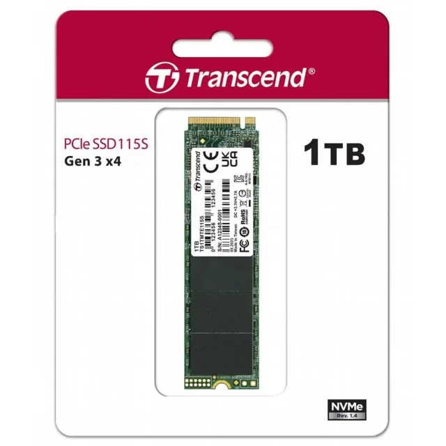Transcend 115S | 1TB NVMe SSD | M.2 | 3.200MB/s