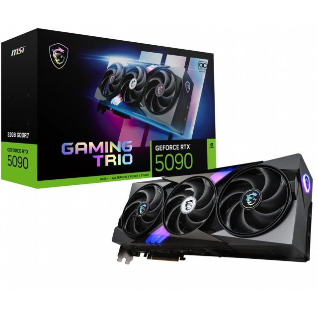 MSI GeForce RTX 5090 GAMING TRIO OC | 32 GB GDDR7 VRAM | 4K Gaming & AI | Videokaart | GPU | Nvidia