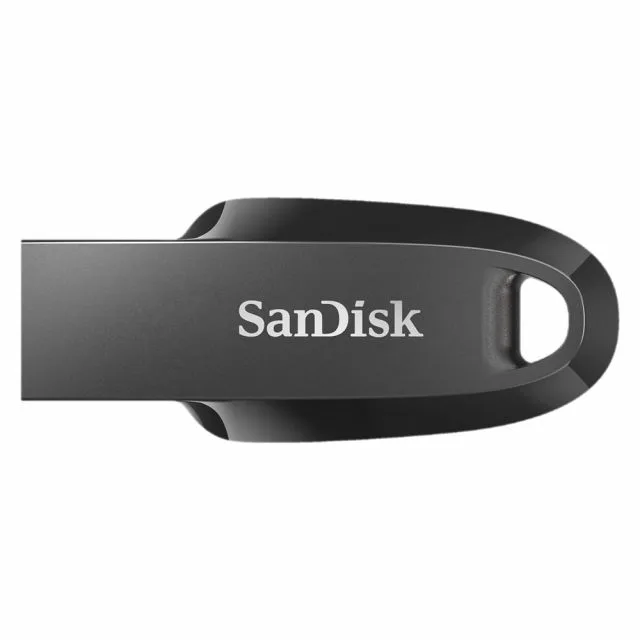 SanDisk Ultra Curve SDCZ550 | USB Stick 512GB | USB 3.2 Gen 1 | Tot 100 MB/s | Zwart