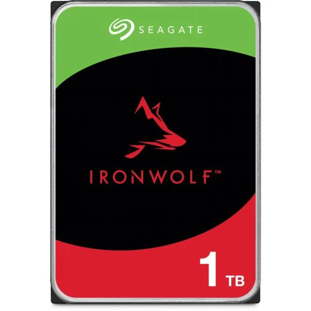 Seagate IronWolf ST1000VN008 | 1TB NAS 3,5" HDD | 5400RPM | SATA III | 64MB Cache