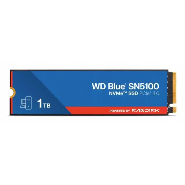 WD Blue SN5100 | 1TB NVMe SSD | PCIe 4.0 x4 | M.2 | Tot 5.000 MB/s