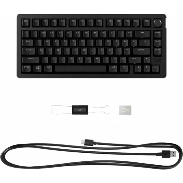HyperX Alloy Rise 75 | Gaming Toetsenbord | Compact 75% Layout | RGB | USB-C | Zwart | QWERTY