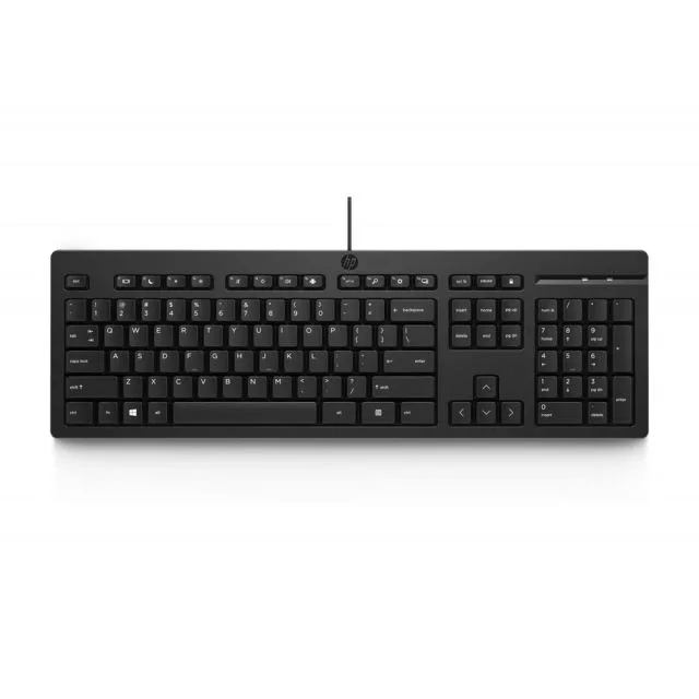 HP 125 | Bedraad Toetsenbord | USB | QWERTY US International | Zwart