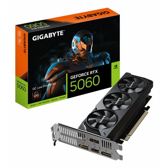 Gigabyte GeForce RTX 5060 OC Low Profile | 8GB GDDR7 VRAM | Videokaart | GPU | Nvidia