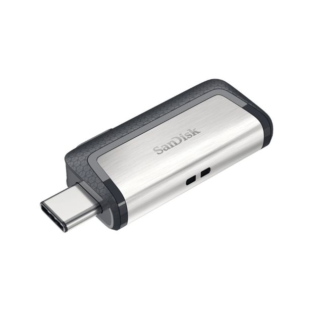 SanDisk Ultra Dual Drive USB Type-C | 128GB USB Flash Drive | USB Type-A / USB Type-C 3.2 Gen 1 (3.1 Gen 1) | Zwart, Zilver