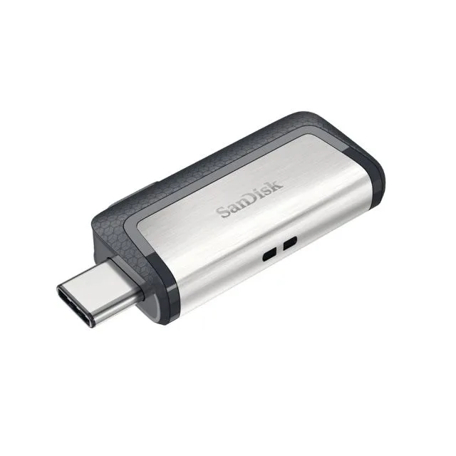 SanDisk Ultra Dual Drive USB Type-C | 128GB USB Flash Drive | USB Type-A / USB Type-C 3.2 Gen 1 (3.1 Gen 1) | Zwart, Zilver