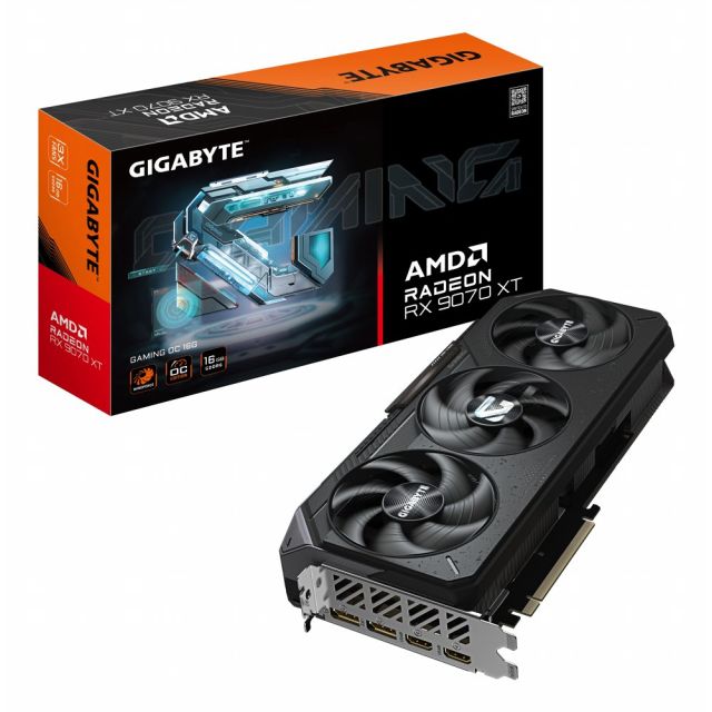 Gigabyte Radeon RX 9070 XT GAMING OC | 16GB GDDR6 VRAM | Videokaart | GPU | AMD