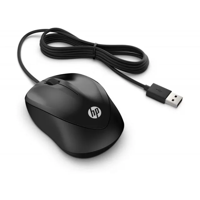 HP 1000 | Bekabelde Muis | Links- en Rechtshandig | 1000 DPI | Zwart