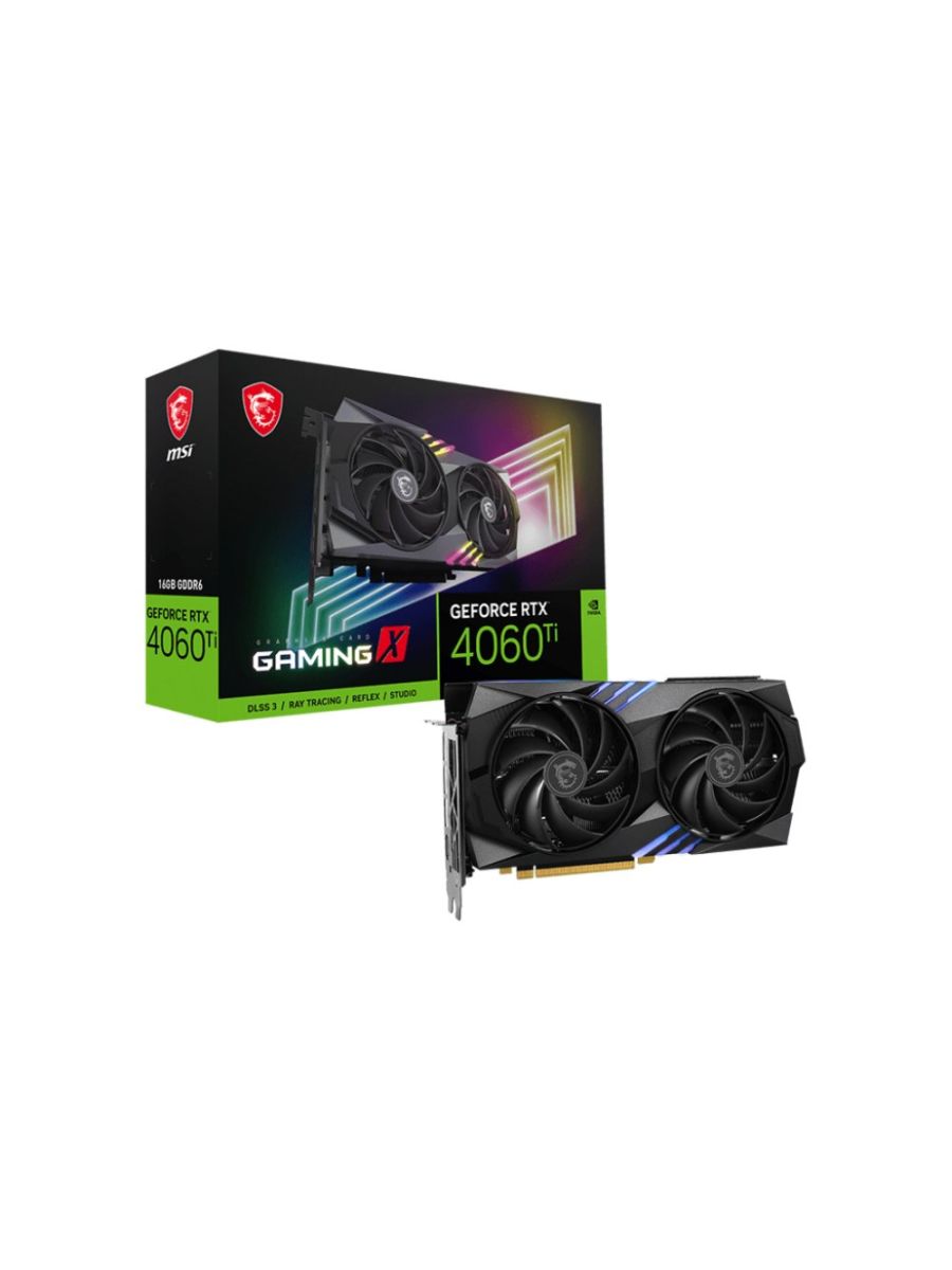 【本体のみ】MSI GeForce RTX 4060 Ti 16G MSI GeForce RTX 4060 Ti GAMING X | 16GB GDDR6 VRAM | Videokaart