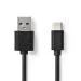 Nedis CCGL60601BK10 | USB 2.0 | USB-A naar USB-C | 1m | Zwart