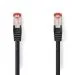Nedis CCGL85221BK20 | Netwerkkabel Cat6 S/FTP | 2 m | Zwart | RJ45 Male-naar-RJ45 Male