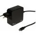 Inter-Tech Argus PD-2065 | Universele USB-C Oplader 65W | Zwart | Met Geïntegreerde Kabel