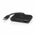 Nedis CCGB64780BK01 | Interface Hub USB 2.0 Type-C | 1× USB-A + 1× USB-C + SD/MicroSD kaartlezer | 480 Mbps | Zwart