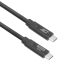 ACT AC7443 | USB 3.2 Kabel | 10Gbps | 60W | USB-C naar USB-C | 3m | Zwart