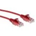 ACT DC9502 | CAT6 U/UTP Datacenter Slimline Patchkabel | 2 meter | LSZH | Rood | Snagless RJ45